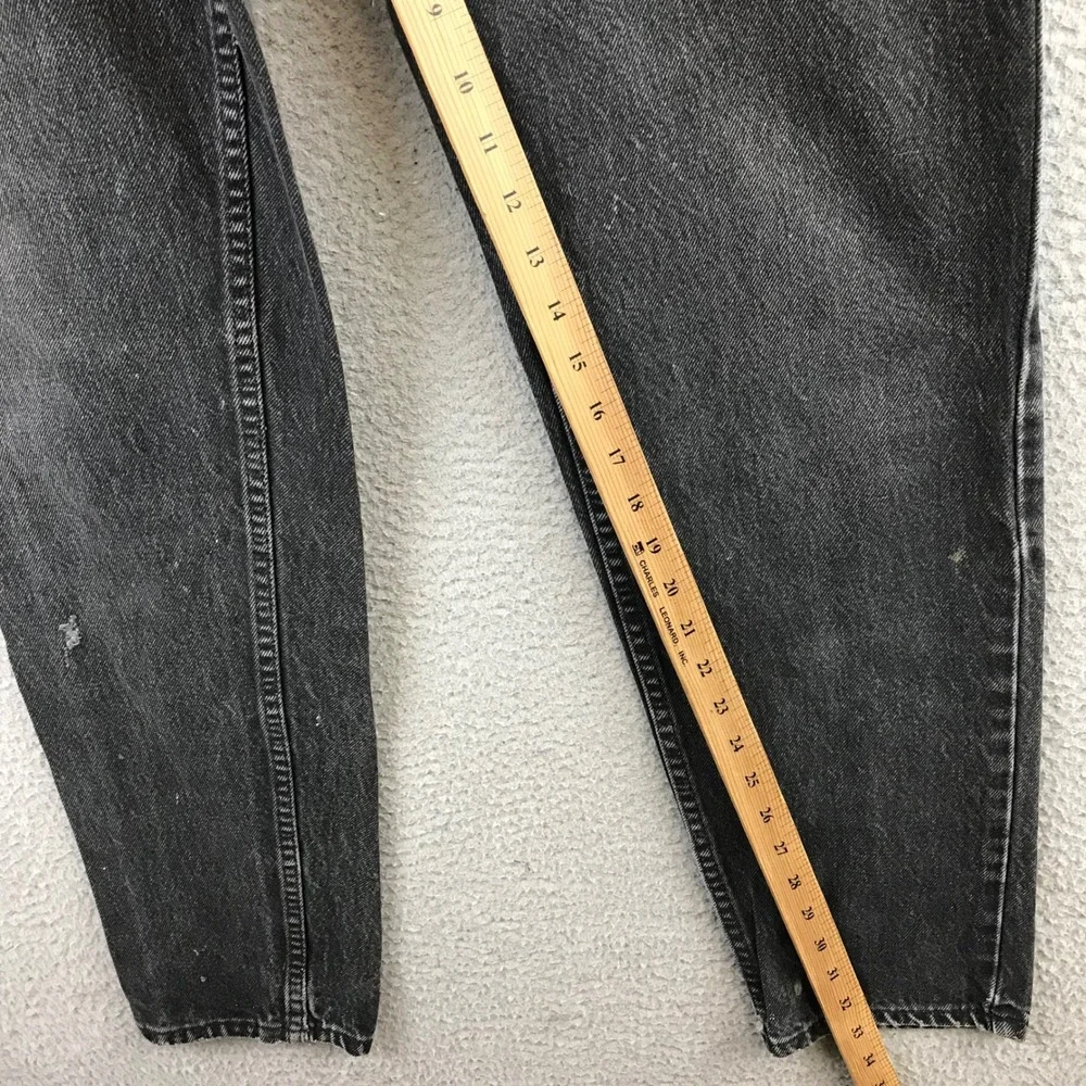 Levi Strauss 550 Mens Jeans Black Washed Relaxed Fit Denim Size 30x34